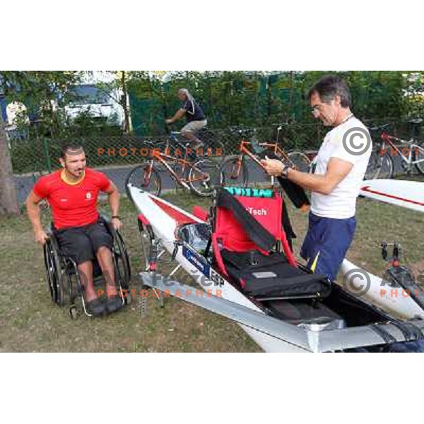 Early morning practice session at Lake Bled a day before first races at 2011 World Rowing Championships at Bled, Slovenia on August 28,2011 