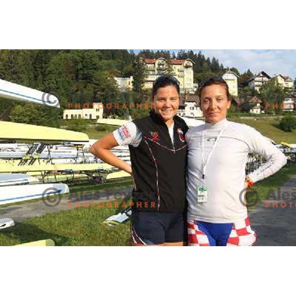Early morning practice session at Lake Bled a day before first races at 2011 World Rowing Championships at Bled, Slovenia on August 28,2011 