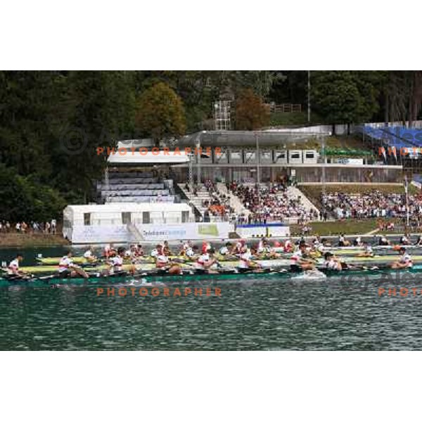 action during first day of competition at 2011 World Rowing Championships at Bled, Slovenia on August 28,2011 