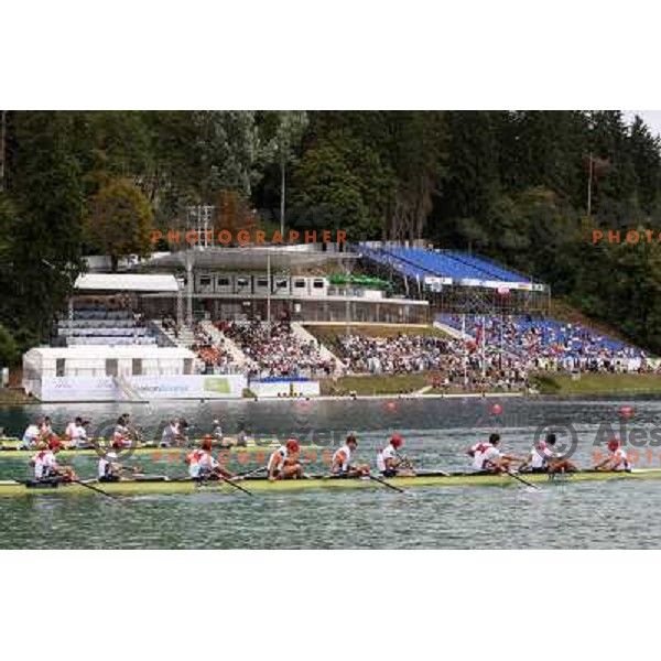 action during first day of competition at 2011 World Rowing Championships at Bled, Slovenia on August 28,2011 