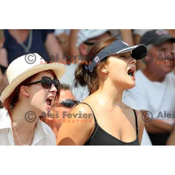 Spectators and organisers at 2011 World Rowing Championships at Bled, Slovenia on September 1,2011 