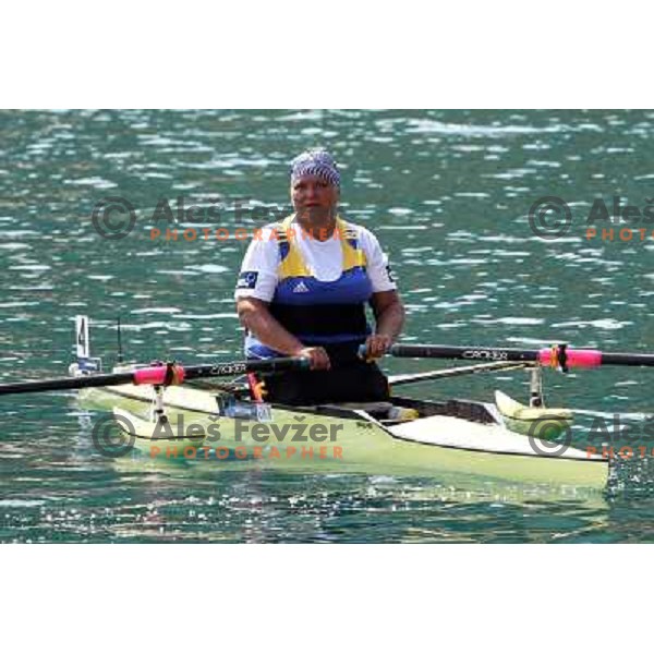 Alla Lysenko of Ukraine, gold medalist in category ASW 1x of Disabled Rowers at 2011 World Rowing Championships at Bled, Slovenia on September 1,2011 