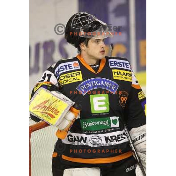 action during ice-hockey match Tilia Olimpija- EC Moser Medical Graz in round 2 of EBEL league, played in Hala Tivoli, Ljubljana, Slovenia on September 15,2011 