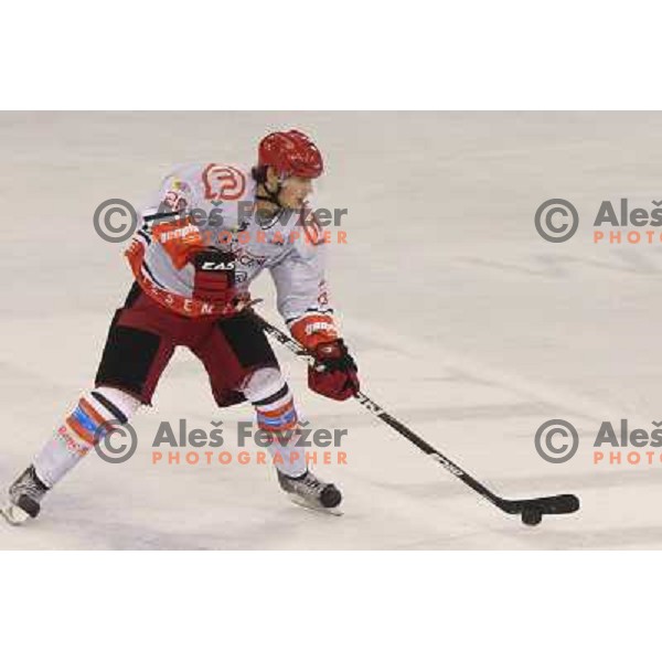 action during ice-hockey match Tilia Olimpija- Acroni Jesenice in round 3 of EBEL league, played in Hala Tivoli, Ljubljana, Slovenia on September 16, 2011 