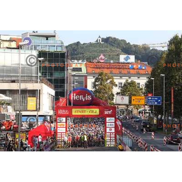2. EKO Maraton Maribor with more than 1000 cyclists on two courses (70 km and 114 km) enjoy superb weather on roads leading from start in Maribor through Kungota- Jurij- Austria- Radlje ob Dravi- Ribnica-Lovrenc- Ruse and back to Maribor, Slovenia on Sept