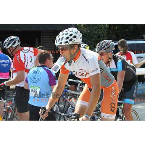 2. EKO Maraton Maribor with more than 1000 cyclists on two courses (70 km and 114 km) enjoy superb weather on roads leading from start in Maribor through Kungota- Jurij- Austria- Radlje ob Dravi- Ribnica-Lovrenc- Ruse and back to Maribor, Slovenia on Sept
