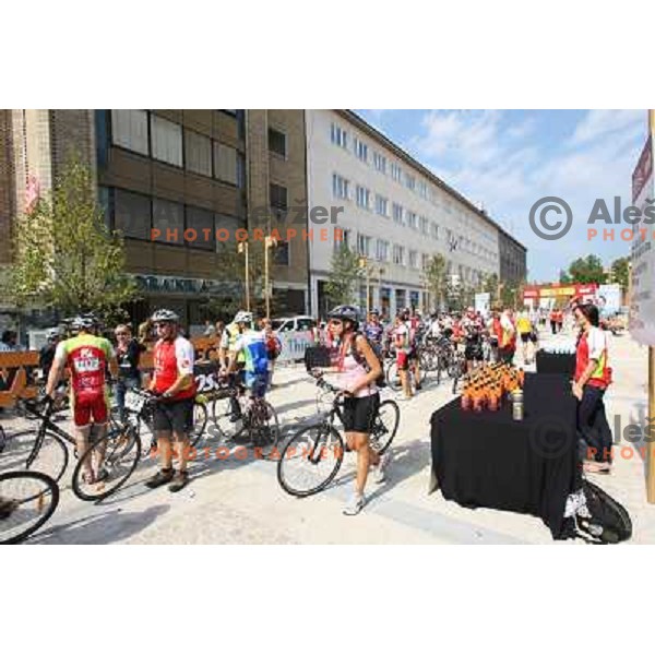 2. EKO Maraton Maribor with more than 1000 cyclists on two courses (70 km and 114 km) enjoy superb weather on roads leading from start in Maribor through Kungota- Jurij- Austria- Radlje ob Dravi- Ribnica-Lovrenc- Ruse and back to Maribor, Slovenia on Sept