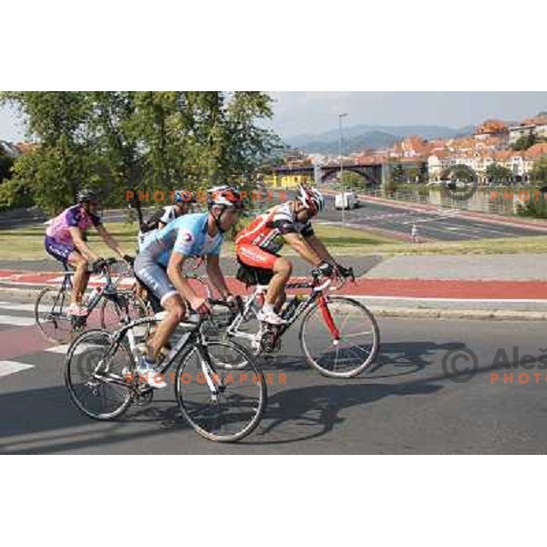 2. EKO Maraton Maribor with more than 1000 cyclists on two courses (70 km and 114 km) enjoy superb weather on roads leading from start in Maribor through Kungota- Jurij- Austria- Radlje ob Dravi- Ribnica-Lovrenc- Ruse and back to Maribor, Slovenia on Sept