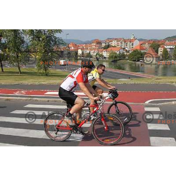 2. EKO Maraton Maribor with more than 1000 cyclists on two courses (70 km and 114 km) enjoy superb weather on roads leading from start in Maribor through Kungota- Jurij- Austria- Radlje ob Dravi- Ribnica-Lovrenc- Ruse and back to Maribor, Slovenia on Sept