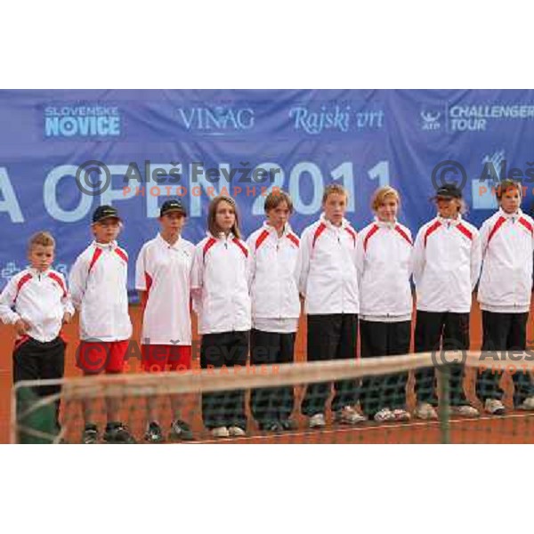 Opening ceremony of BMW Ljubljana Open, ATP Challenger played at ZAK Ljubljana, Slovenia on September 20, 2011 