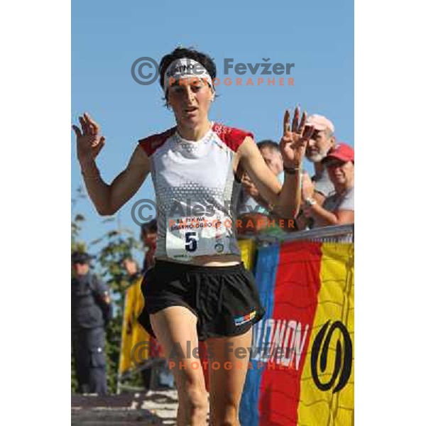 Antonela Confortola of Italy running during 32. Smarna Gora race- WMRA Grand Prix Finale, Ljubljana, Slovenia on Oktober 1, 2011 