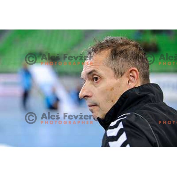 Tone Tiselj during Hanball game Krim Mercator - Viborg, EHF Champions League 2011-2011, Arena Stozice, Ljubljana, 07.10.2011 