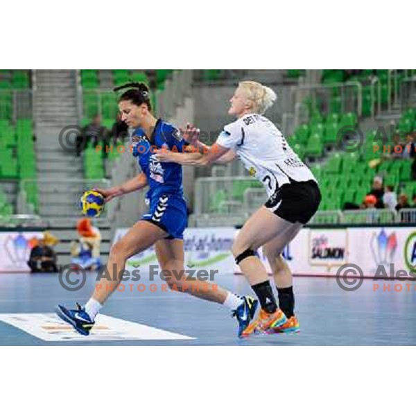 Andrea Penezic in action during Hanball game Krim Mercator - Viborg, EHF Champions League 2011-2011, Arena Stozice, Ljubljana, 07.10.2011 