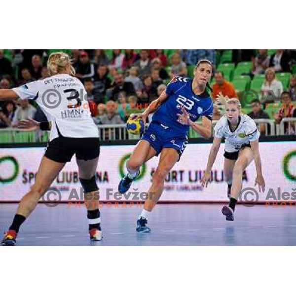 Andrea Penezic in action during Hanball game Krim Mercator - Viborg, EHF Champions League 2011-2011, Arena Stozice, Ljubljana, 07.10.2011 