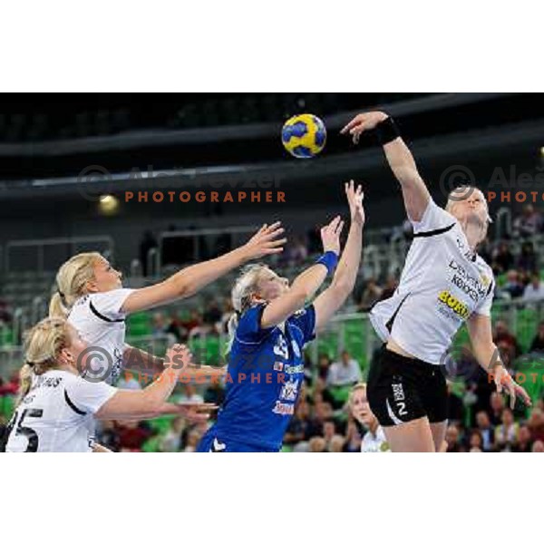 Tamara Mavsar in action during Hanball game Krim Mercator - Viborg, EHF Champions League 2011-2011, Arena Stozice, Ljubljana, 07.10.2011 