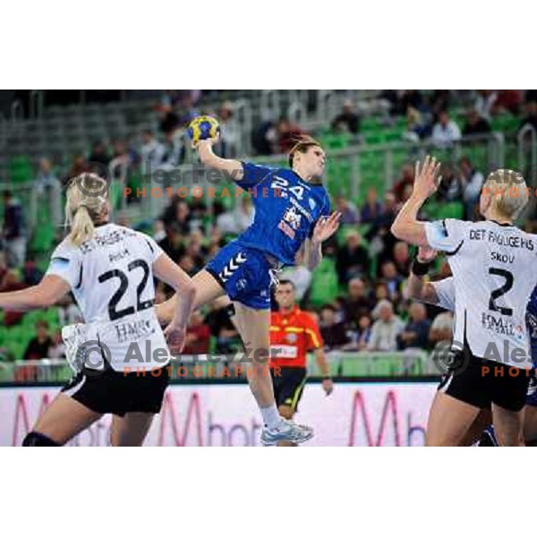 Kristina Franjic in action during Hanball game Krim Mercator - Viborg, EHF Champions League 2011-2011, Arena Stozice, Ljubljana, 07.10.2011 