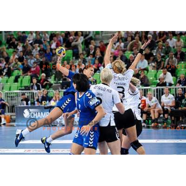 Andrea Penezic in action during Hanball game Krim Mercator - Viborg, EHF Champions League 2011-2011, Arena Stozice, Ljubljana, 07.10.2011 