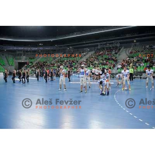 in action during Hanball game Krim Mercator - Viborg, EHF Champions League 2011-2011, Arena Stozice, Ljubljana, 07.10.2011 