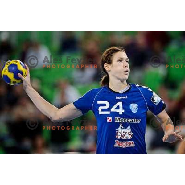 Kristina Franjic in action during Hanball game Krim Mercator - Viborg, EHF Champions League 2011-2011, Arena Stozice, Ljubljana, 07.10.2011 