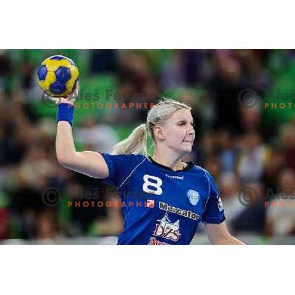 Tamara Mavsar in action during Hanball game Krim Mercator - Viborg, EHF Champions League 2011-2011, Arena Stozice, Ljubljana, 07.10.2011 