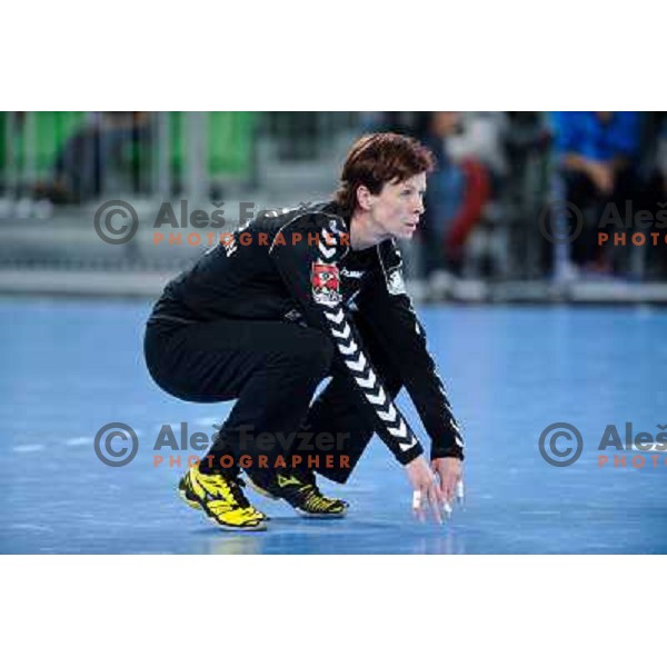 Sergeja Stefanisin in action during Hanball game Krim Mercator - Viborg, EHF Champions League 2011-2011, Arena Stozice, Ljubljana, 07.10.2011 