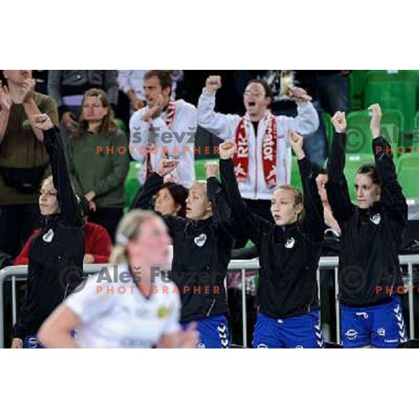 in action during Hanball game Krim Mercator - Viborg, EHF Champions League 2011-2011, Arena Stozice, Ljubljana, 07.10.2011 