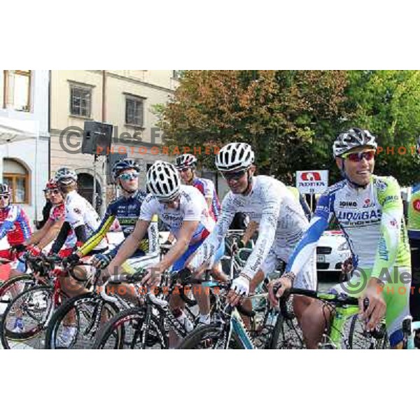Gorazd Stangelj of Slovenia finished his professional cycling carrier winning the race in front of his fans in Novo Mesto, Slovenia on October 9, 2011. In past 20 years he was racing for Krka, Moblivetta,Liquigas, Fassa Bortolo,Saeco, Lampre and Astana. 