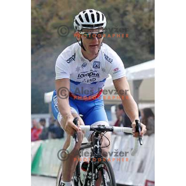 Grega Bole racing in Novo Mesto, Slovenia on October 9, 2011. 
