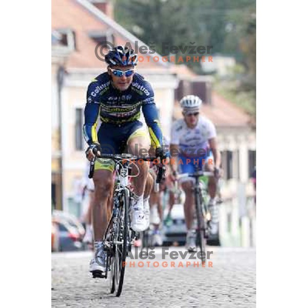 Borut Bozic racing in Novo Mesto, Slovenia on October 9, 2011. 