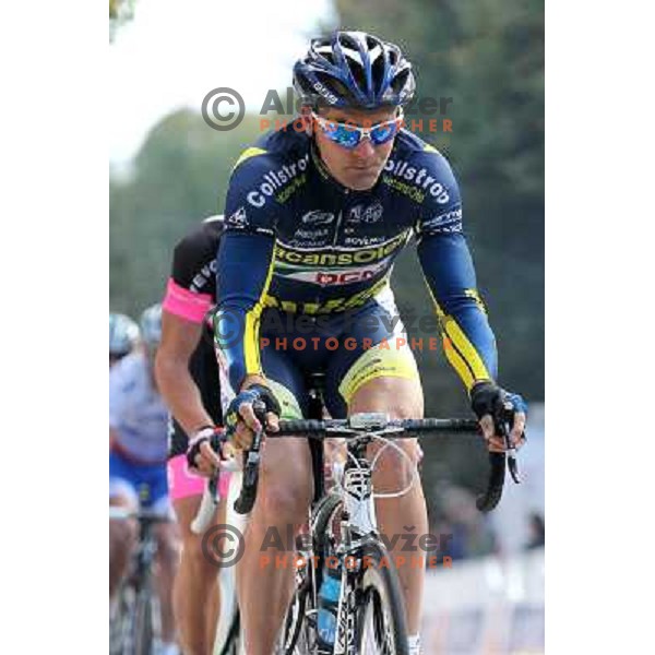 Borut Bozic racing in Novo Mesto, Slovenia on October 9, 2011. 