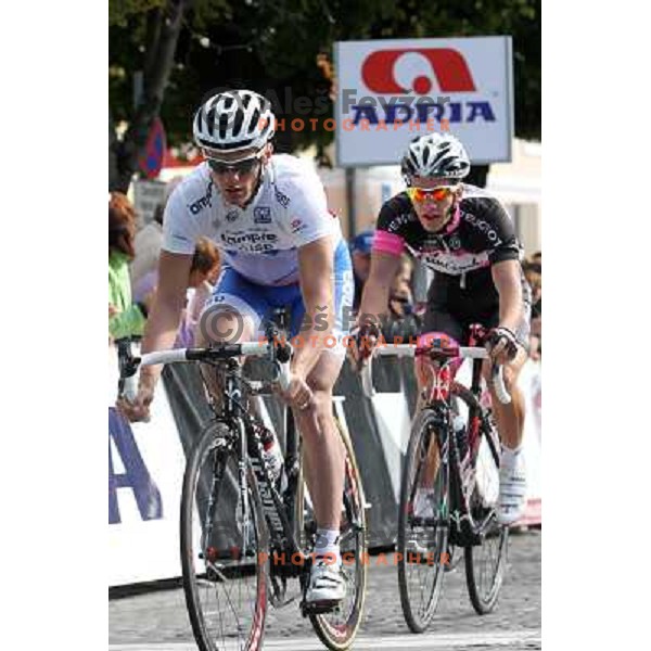 Grega Bole racing in Novo Mesto, Slovenia on October 9, 2011. 