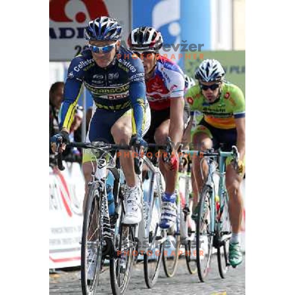 Borut Bozic racing in Novo Mesto, Slovenia on October 9, 2011. 