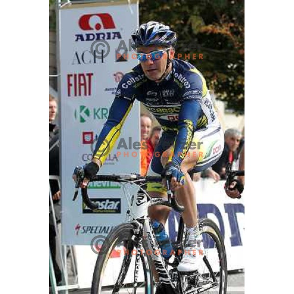 Borut Bozic racing in Novo Mesto, Slovenia on October 9, 2011. 