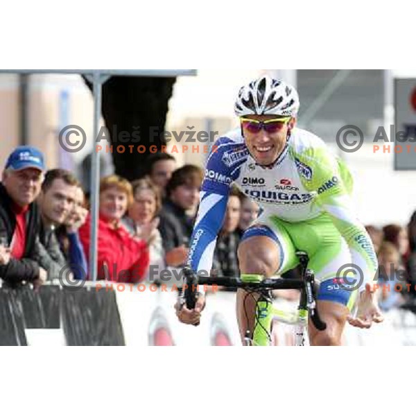 Kristijan Koren racing in Novo Mesto, Slovenia on October 9, 2011. 