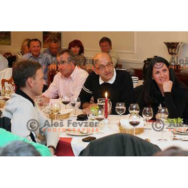 prize giving ceremony after Elan-Porsche Slovenia golf tournament hosted by Bojan Krizaj at King\'s golf course, Bled, Slovenia on October 16, 2011 