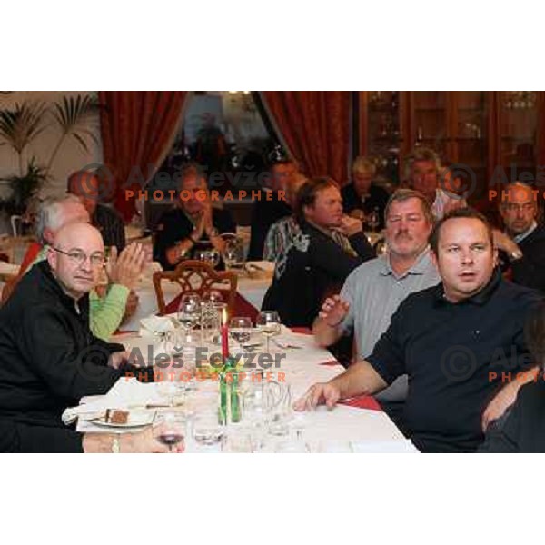 prize giving ceremony after Elan-Porsche Slovenia golf tournament hosted by Bojan Krizaj at King\'s golf course, Bled, Slovenia on October 16, 2011 