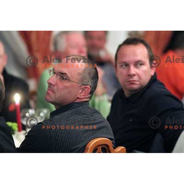 prize giving ceremony after Elan-Porsche Slovenia golf tournament hosted by Bojan Krizaj at King\'s golf course, Bled, Slovenia on October 16, 2011 