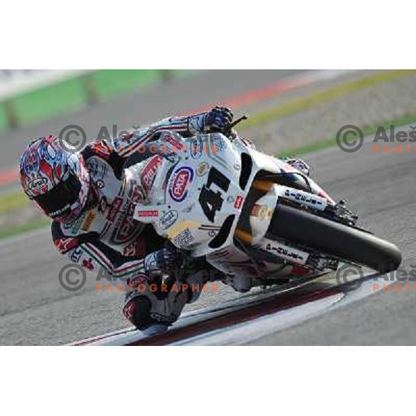 Haga (JPN) racing at Superbike FIM World Championships race at Enzo and Dino Ferrari Circuit in Imola, Italy on September 25,2011 