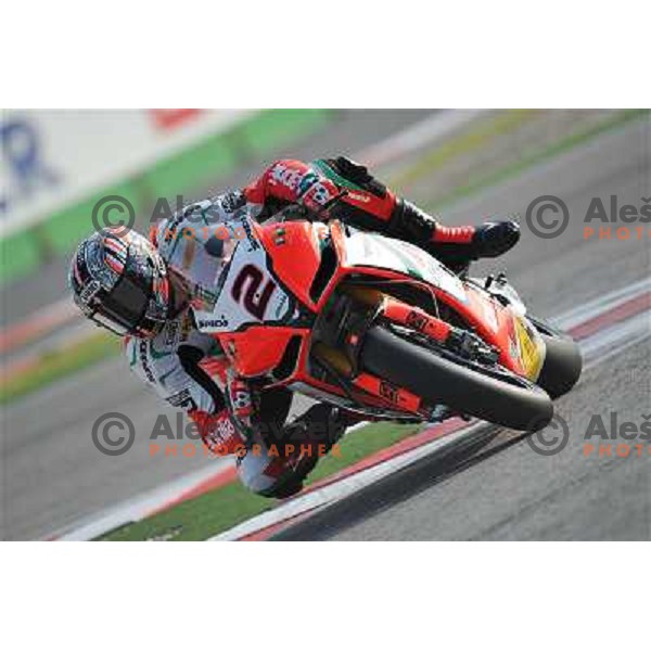 Camier (FRA) racing at Superbike FIM World Championships race at Enzo and Dino Ferrari Circuit in Imola, Italy on September 25,2011 