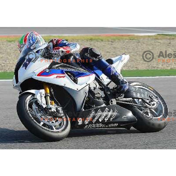 Troy Corser (AUS) racing at Superbike FIM World Championships race at Enzo and Dino Ferrari Circuit in Imola, Italy on September 25,2011 