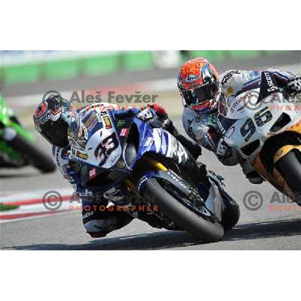 Marco Melandri (ITA) racing at Superbike FIM World Championships race at Enzo and Dino Ferrari Circuit in Imola, Italy on September 25,2011 