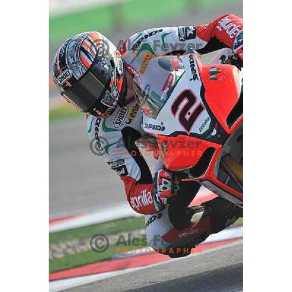 Camier (FRA) racing at Superbike FIM World Championships race at Enzo and Dino Ferrari Circuit in Imola, Italy on September 25,2011 