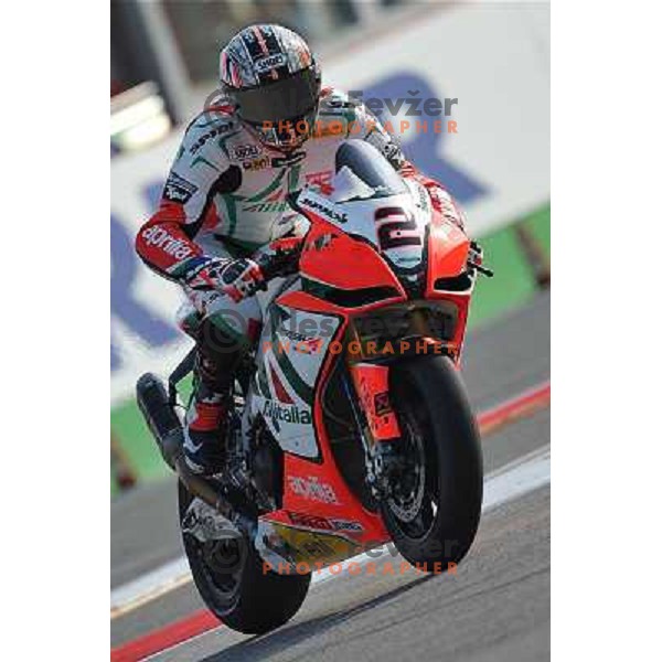 Camier (FRA) racing at Superbike FIM World Championships race at Enzo and Dino Ferrari Circuit in Imola, Italy on September 25,2011 