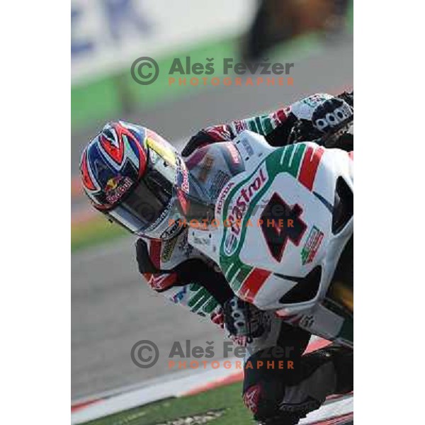 Jonathan Rea (GB) racing at Superbike FIM World Championships race at Enzo and Dino Ferrari Circuit in Imola, Italy on September 25,2011 
