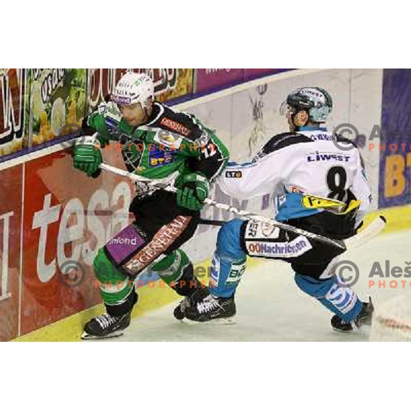 Petr Sachl of Tilia Olimpija in action during EBEL league regular season ice-hockey game in round 15 between Tilia Olimpija and EHC Liwset Linz, played in Hala Tivoli, Ljubljana, Slovenia on October 25, 2011 
