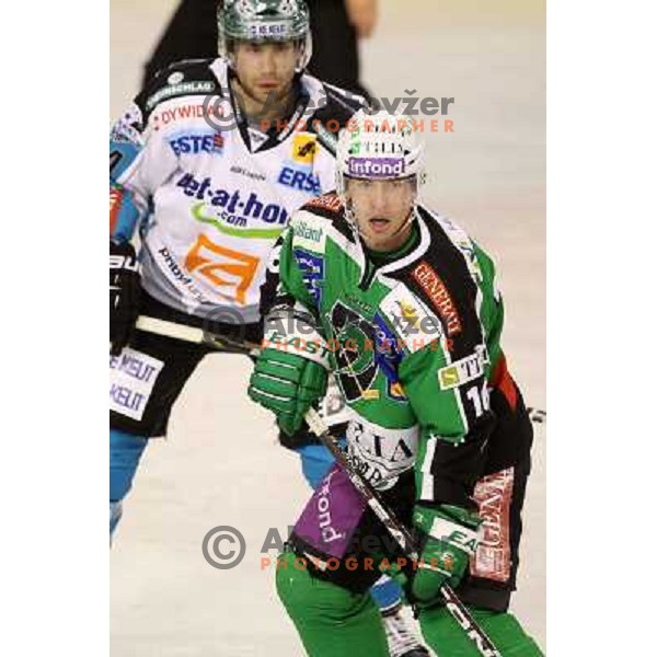Ales Music of Tilia Olimpija in action during EBEL league regular season ice-hockey game in round 15 between Tilia Olimpija and EHC Liwset Linz, played in Hala Tivoli, Ljubljana, Slovenia on October 25, 2011 