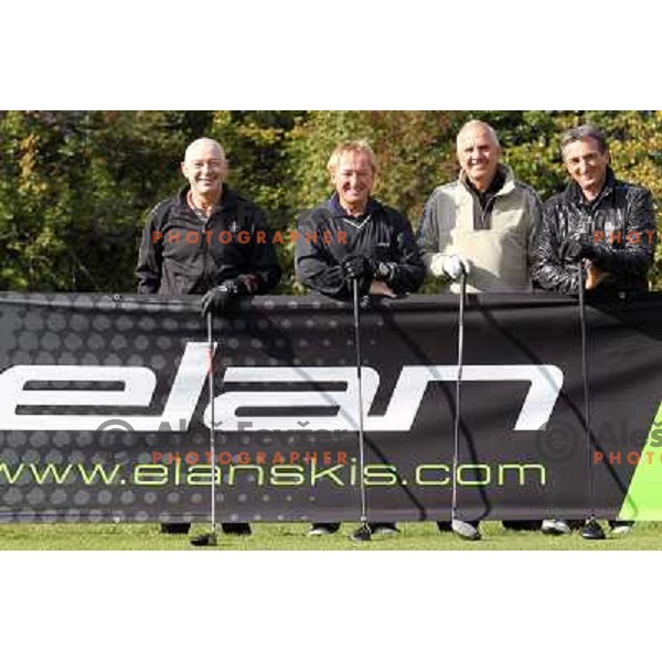 Bojan Krizaj, Sreco Medven at Golf tournament , Bled, Slovenia on October 16,2011 