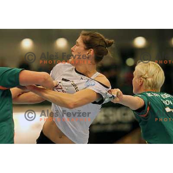 Krisitna Franic of Krim Mercator in action during EHF Champions league regular season game 4 between HK Viborg (Danmark) and RK Krim Mercator (Slovenia), played in Viborg Stadionhall, Danmark on October 29, 2011 