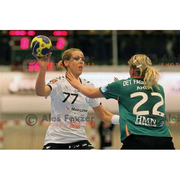 Gorica Acimovic of Krim Mercator in action during EHF Champions league regular season game 4 between HK Viborg (Danmark) and RK Krim Mercator (Slovenia), played in Viborg Stadionhall, Danmark on October 29, 2011 