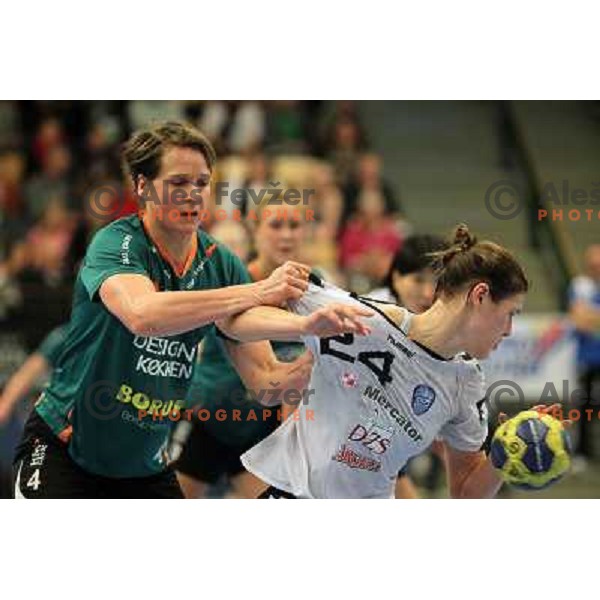 Kristina Franic of Krim Mercator in action during EHF Champions league regular season game 4 between HK Viborg (Danmark) and RK Krim Mercator (Slovenia), played in Viborg Stadionhall, Danmark on October 29, 2011 